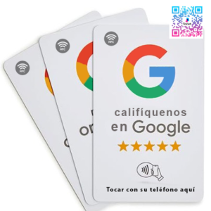 Tarjeta de Reseñas de Google Reviews - NFC / QR - TarJet